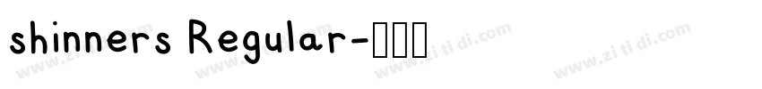 shinners Regular字体转换